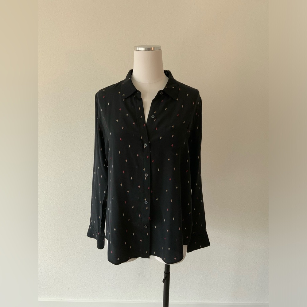 RAILS Silk Crepe Button Down Shirt - Women’s M
